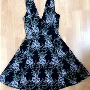 Pineapple a-line dress